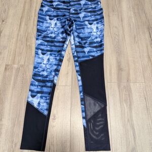 Mondetta Blue and Black Camouflage Leggings